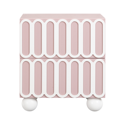 Valeria Pink Nightstand