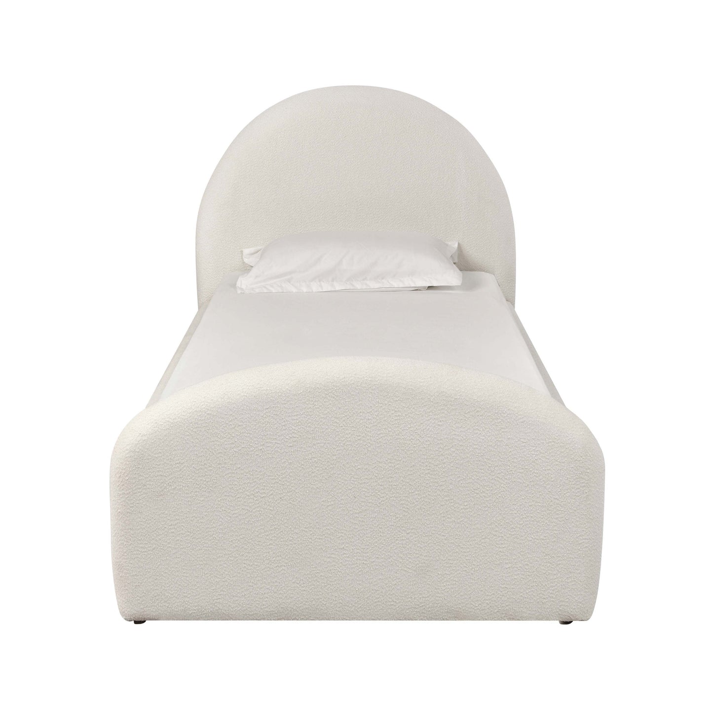 Valeria Cream Boucle Twin Bed