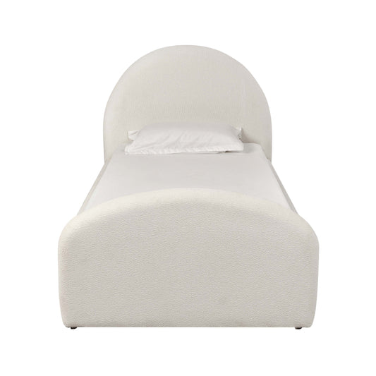 Valeria Cream Boucle Twin Bed