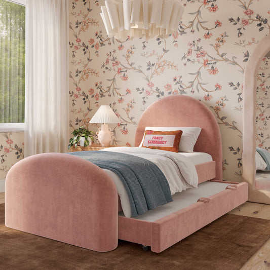 Valeria Rose Upcycled Chenille Twin Bed