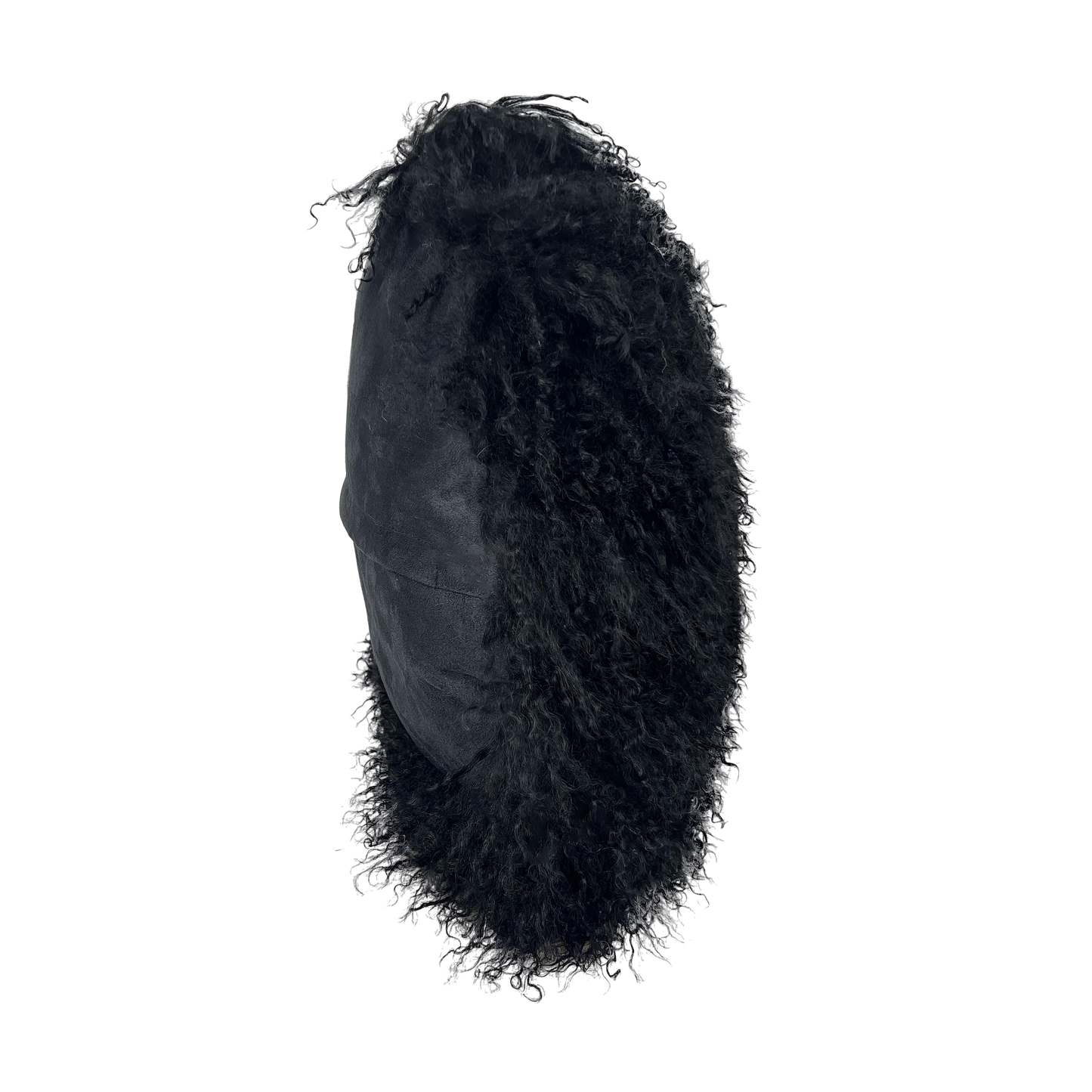 Boho Black Sheepskin 16 Pillow