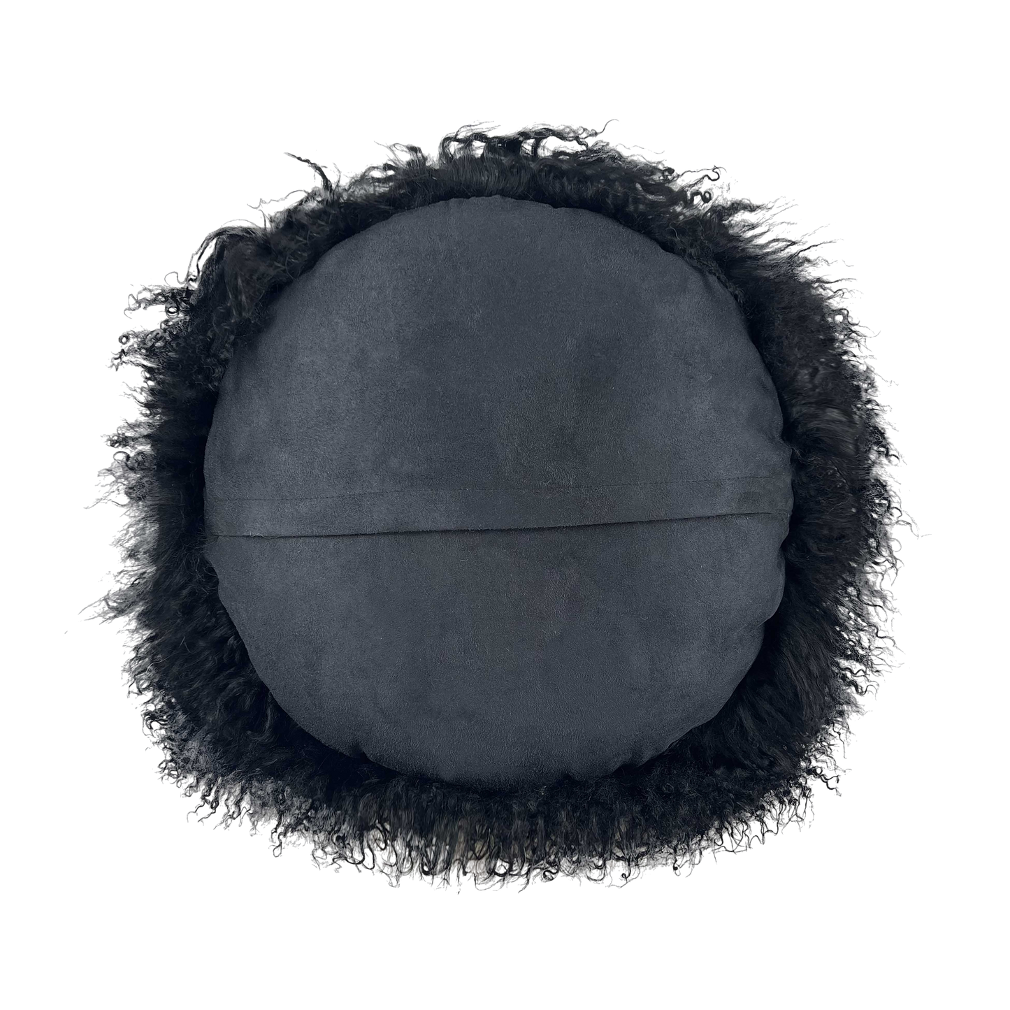 Boho Black Sheepskin 16 Pillow