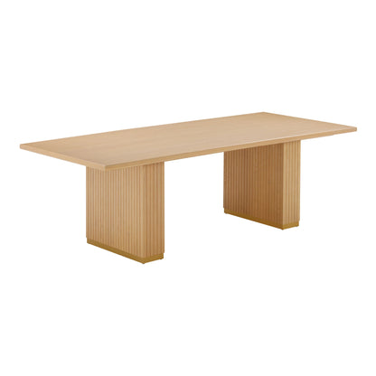 Elara Natural Oak Wood Rectangular Dining Table
