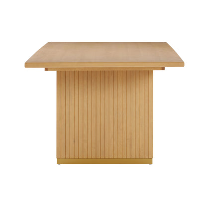 Elara Natural Oak Wood Rectangular Dining Table