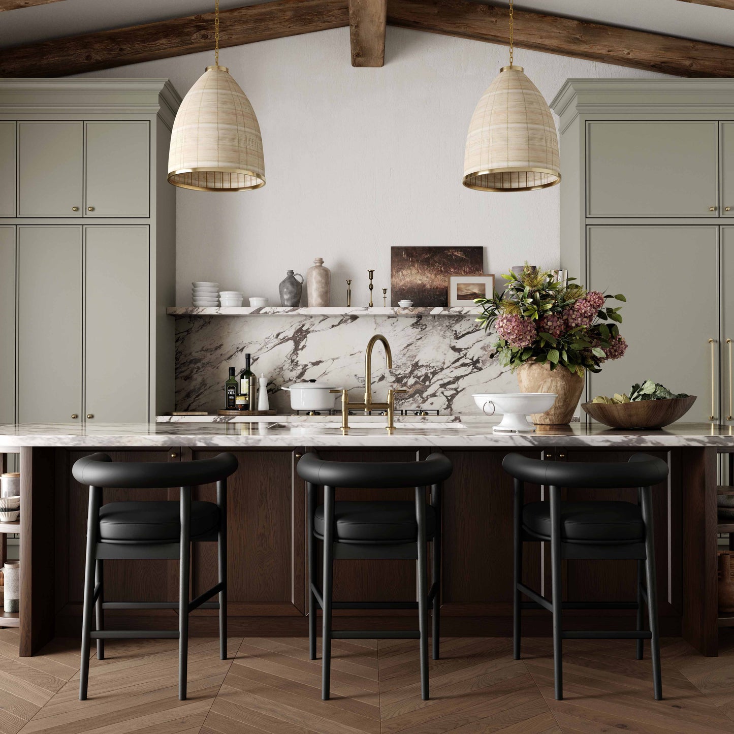 Sorrento Black Counter Stool