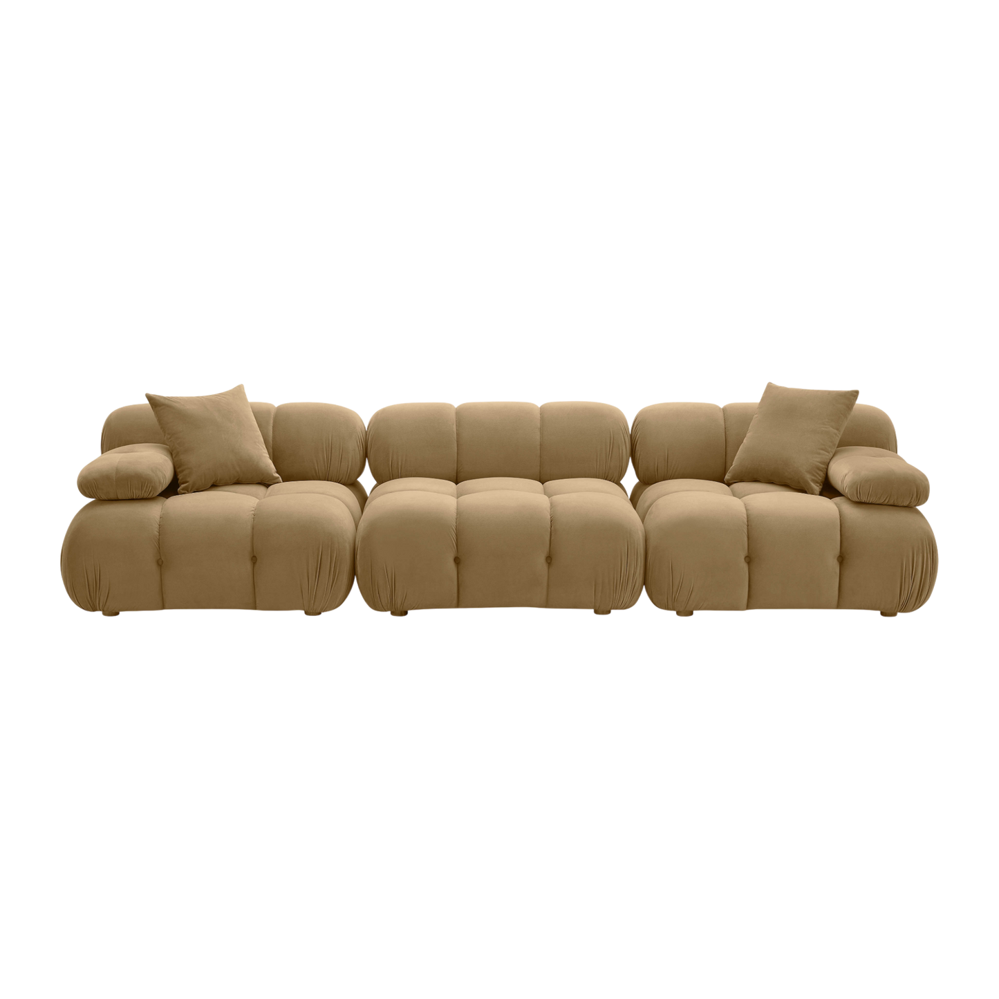 Solace Camel Velvet Modular Sofa