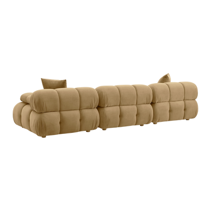 Solace Camel Velvet Modular Sofa