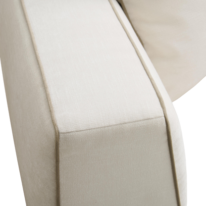 Vallora Cream Linen Sofa
