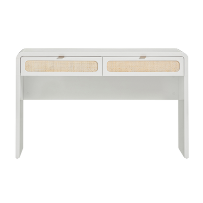 Marshy Rattan 2 Drawer Desk