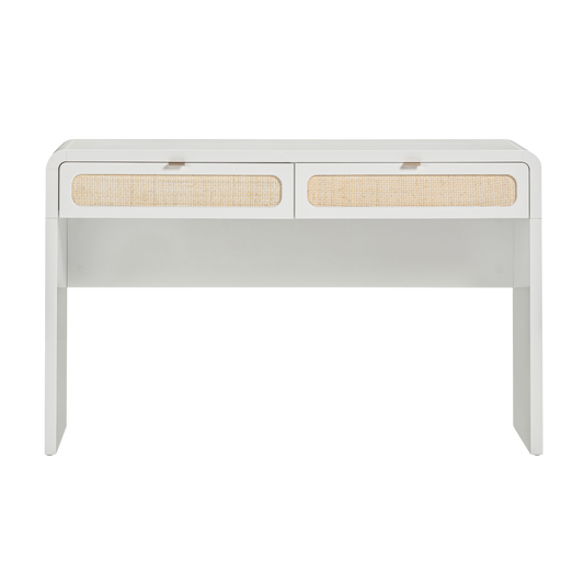 Marshy Rattan 2 Drawer Desk