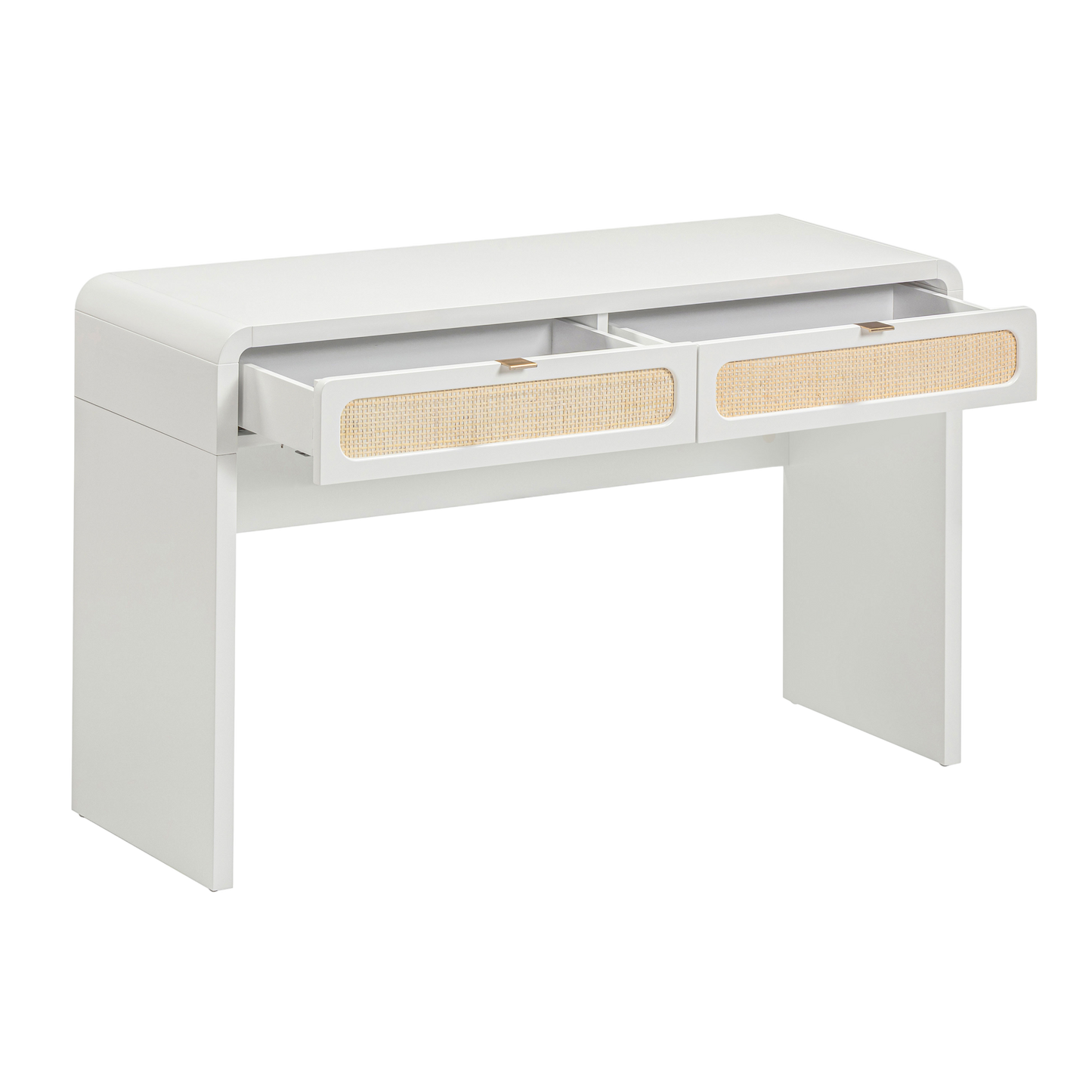 Marshy Rattan 2 Drawer Desk