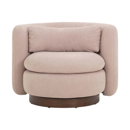Valeria Chenille Swivel Lounge Chair