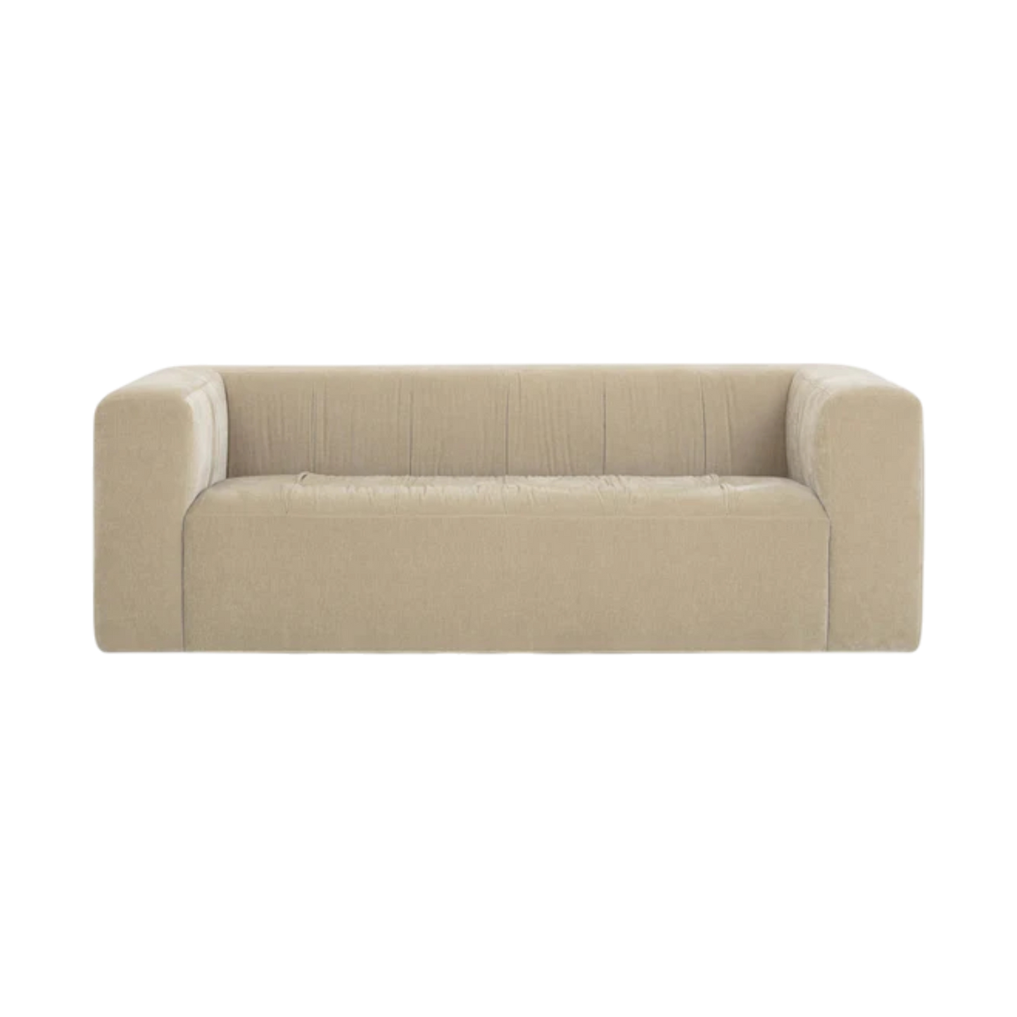 Calista Upcycled Chenille Sand Sofa