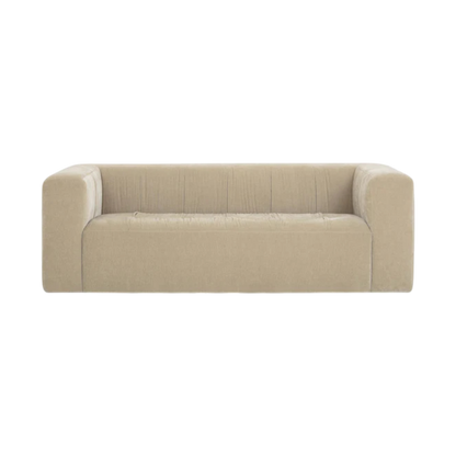 Calista Upcycled Chenille Sand Sofa