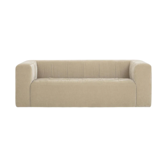 Calista Upcycled Chenille Sand Sofa