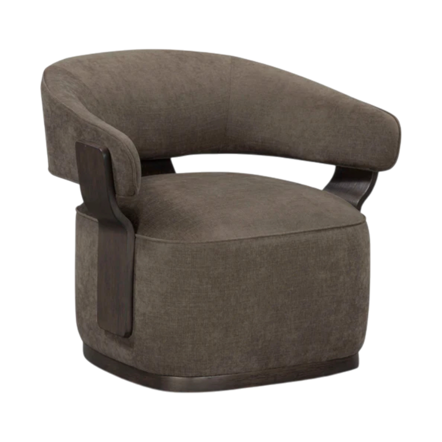 Thalora Linen Swivel Accent Chair