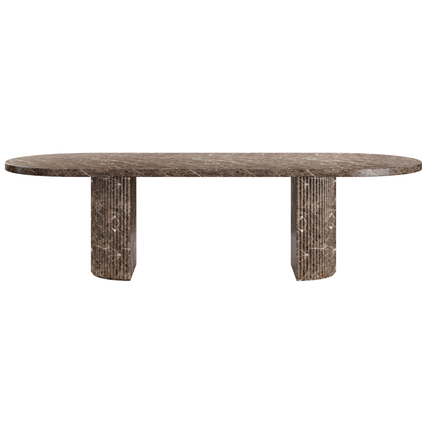 Bloom Dining Table Brown Marble