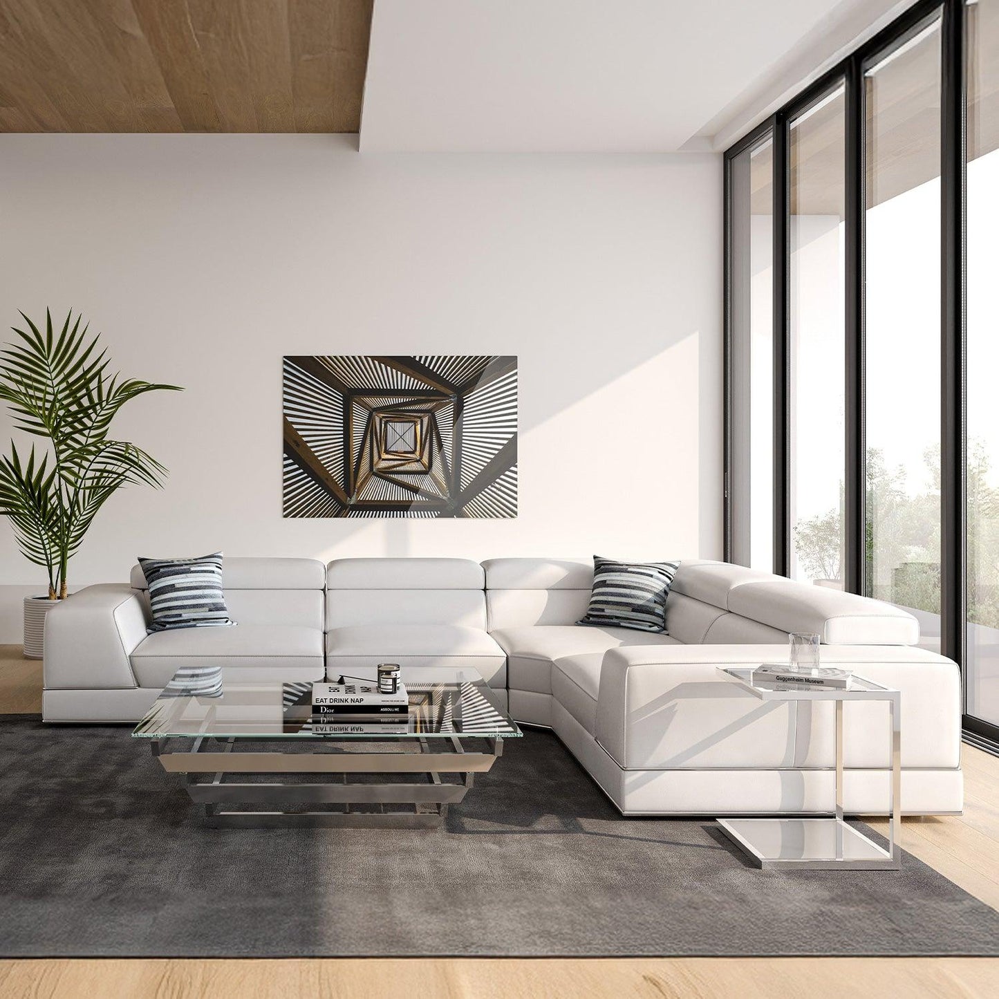 Amadeo Extended Modular Sectional Sofa White