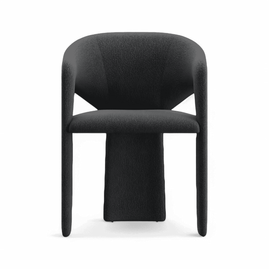 Aria Dining Chair Black Boucle