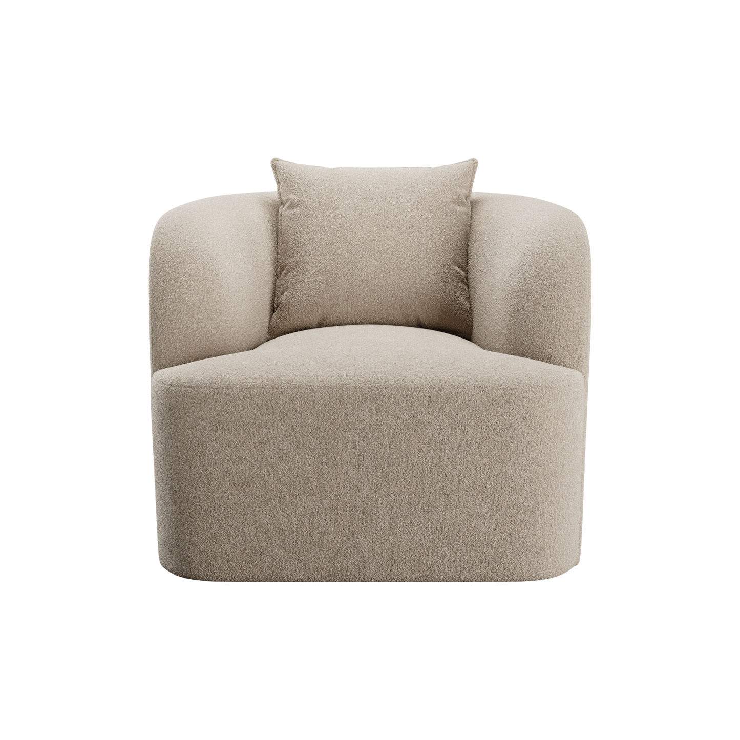 Elora Lounge Chair Greige Boucle
