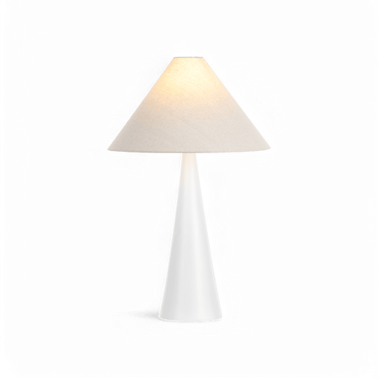 Avela Table Lamp White & Oatmeal