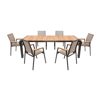Aviana Outdoor Dining Set Taupe