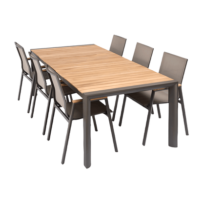 Aviana Outdoor Dining Set Taupe