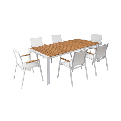 Aviana Outdoor Dining Set White