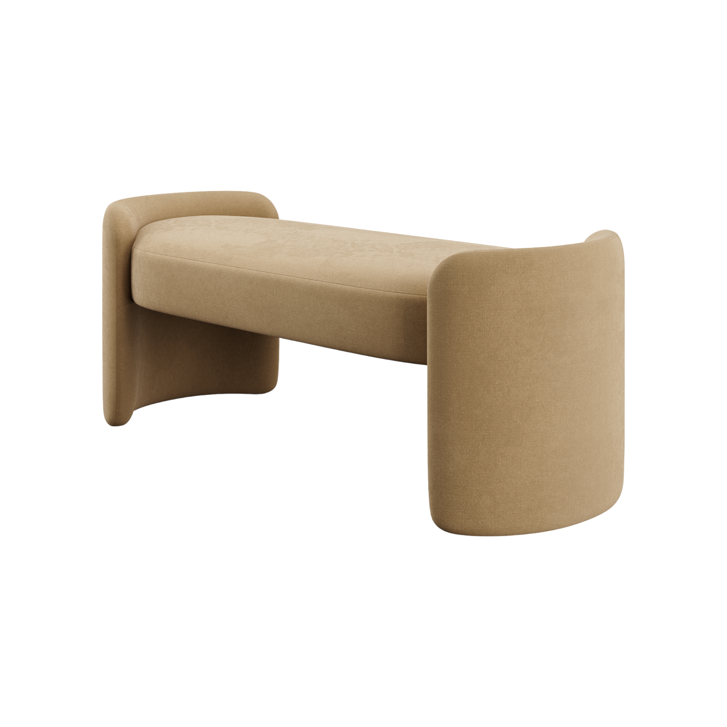 Elora Bench Camel Velvet