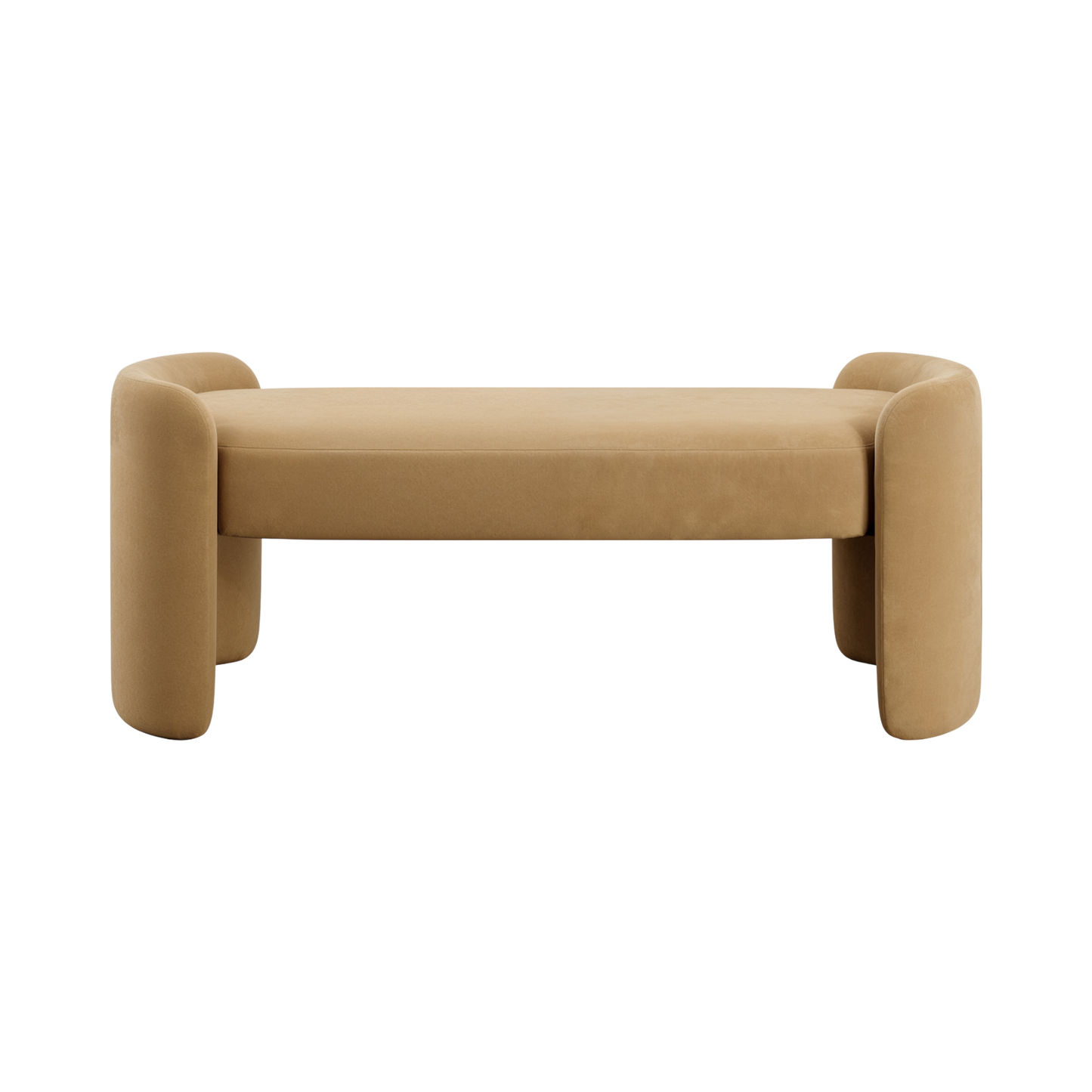 Elora Bench Camel Velvet