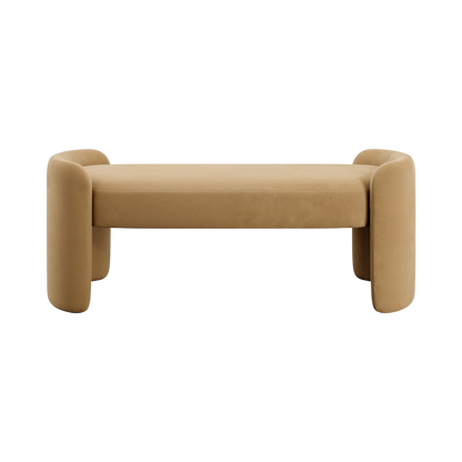 Elora Bench Camel Velvet