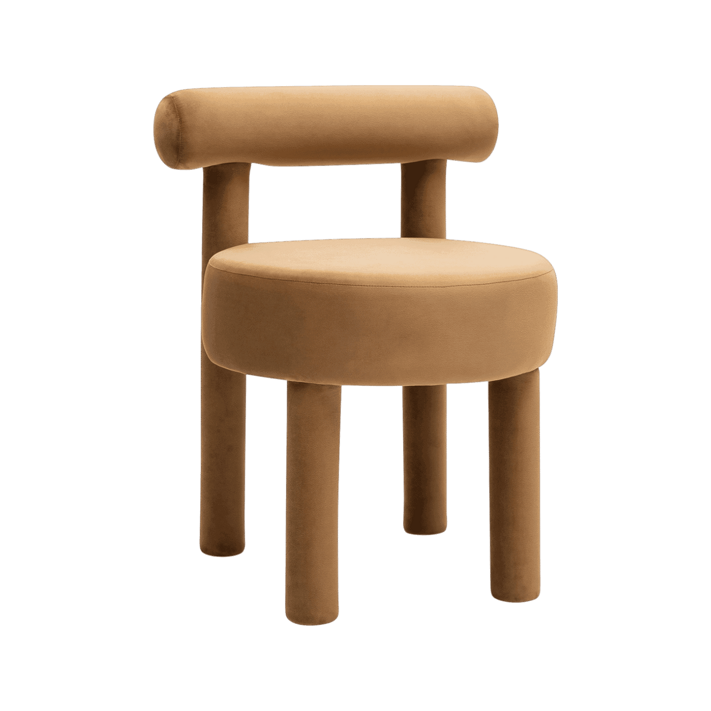 Arch Camel Velvet Dining Chair