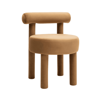 Arch Camel Velvet Dining Chair