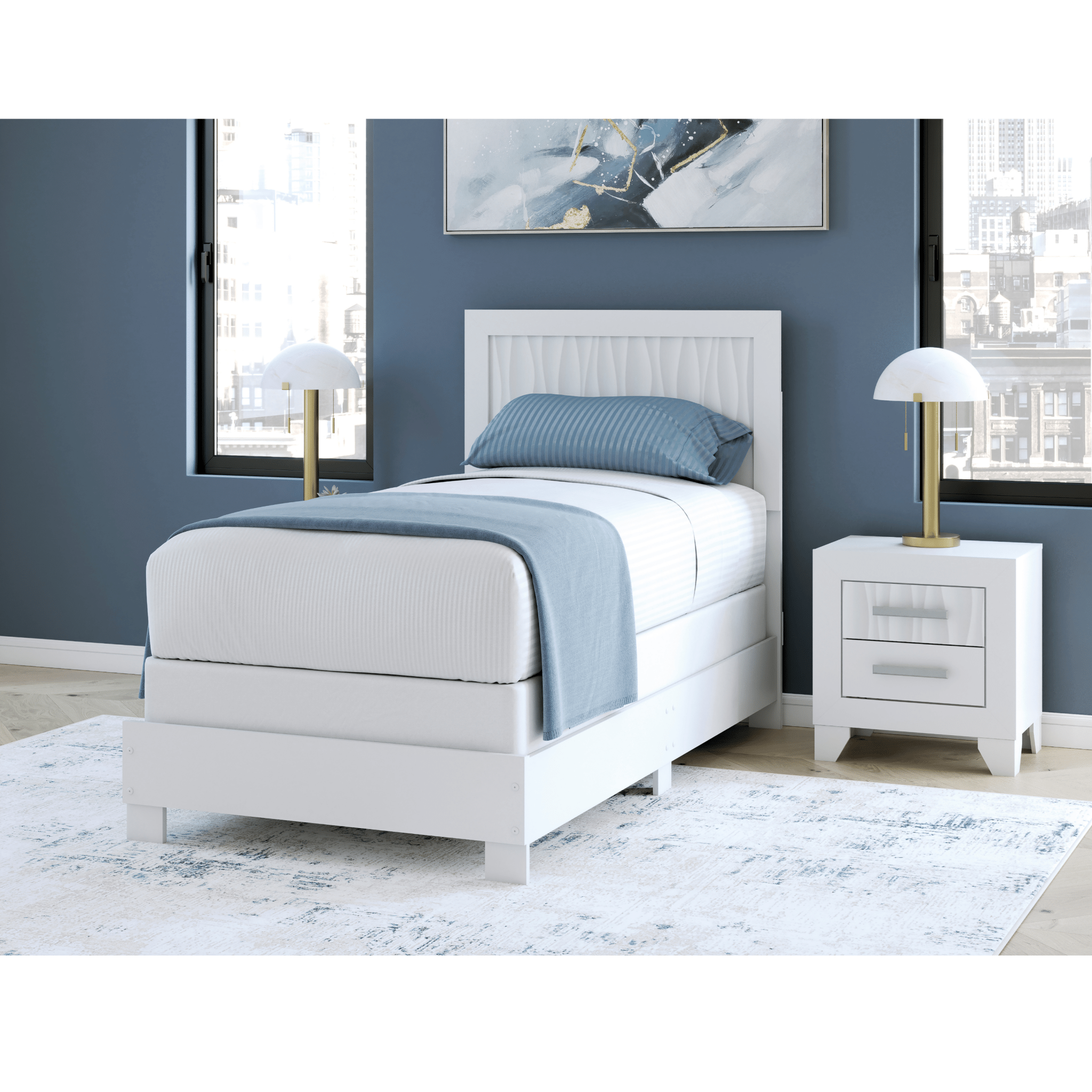Druchalla Twin Panel Bed|B4809-TwinBed