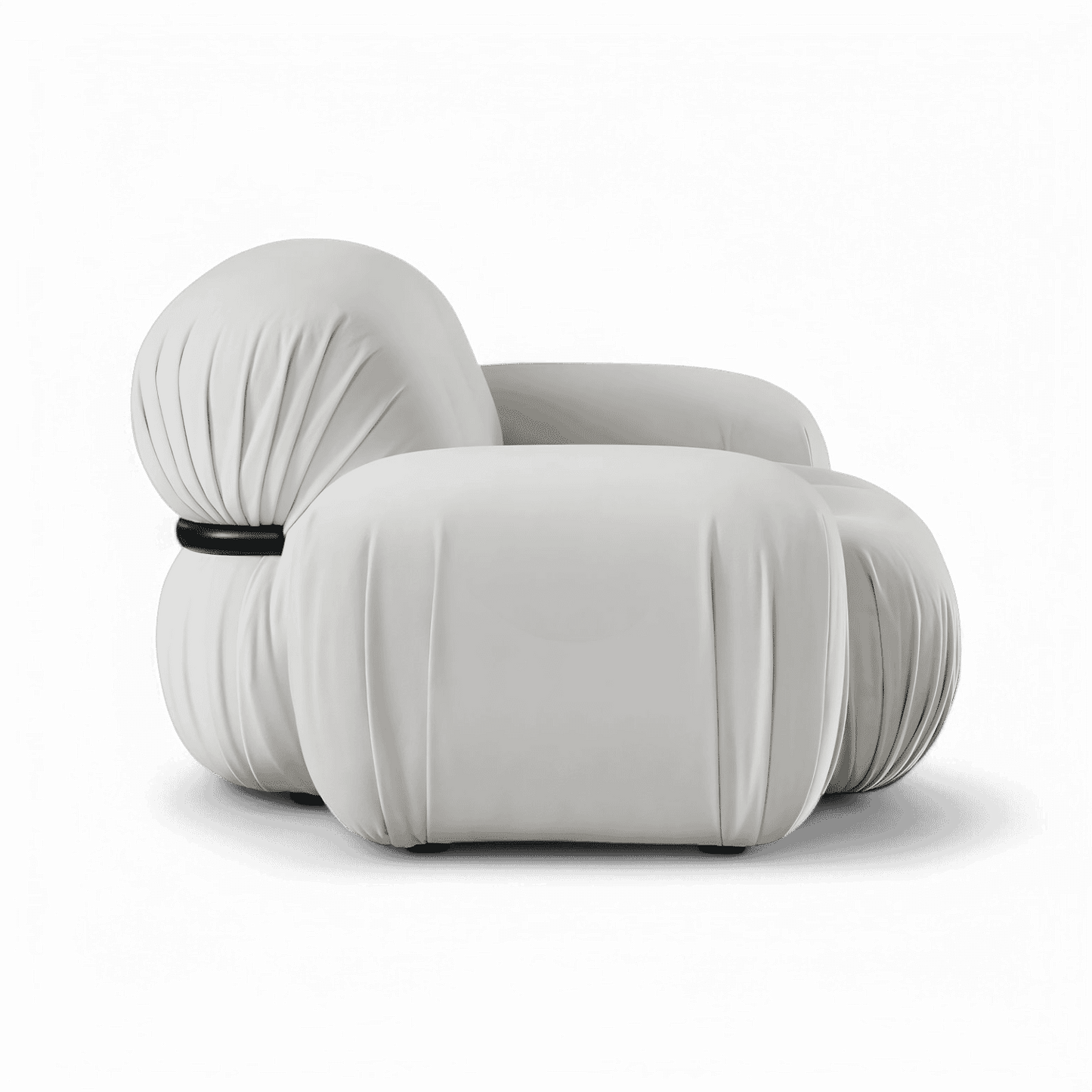 Rune Lounge Chair Off White Velvet
