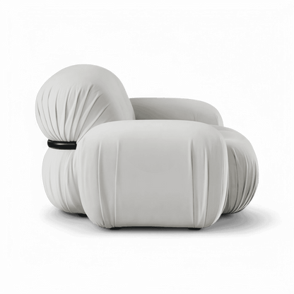 Rune Lounge Chair Off White Velvet