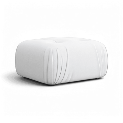 Rune Ottoman Off White Velvet