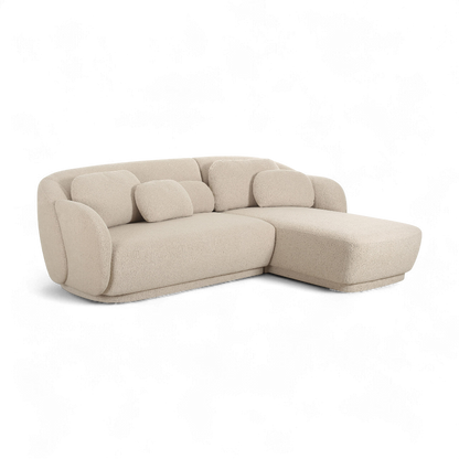 Etrusca Sectional Sofa Cream Boucle