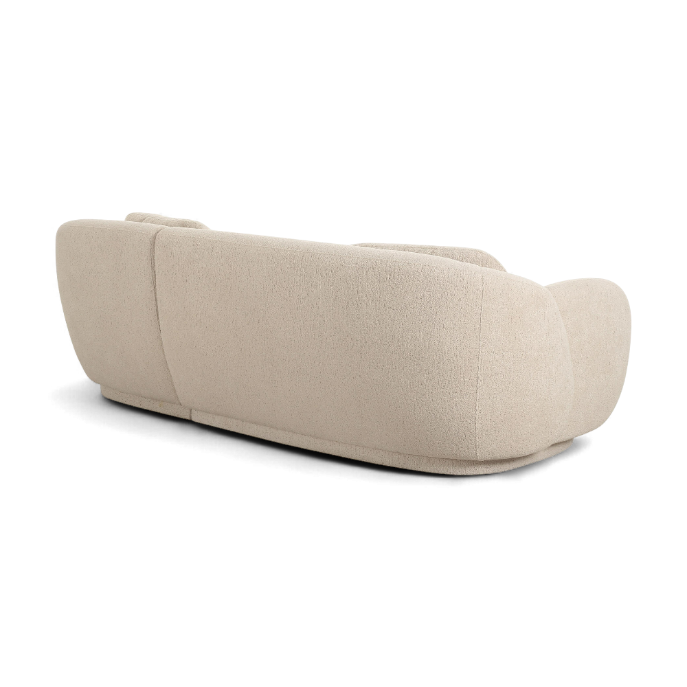 Etrusca Sectional Sofa Cream Boucle