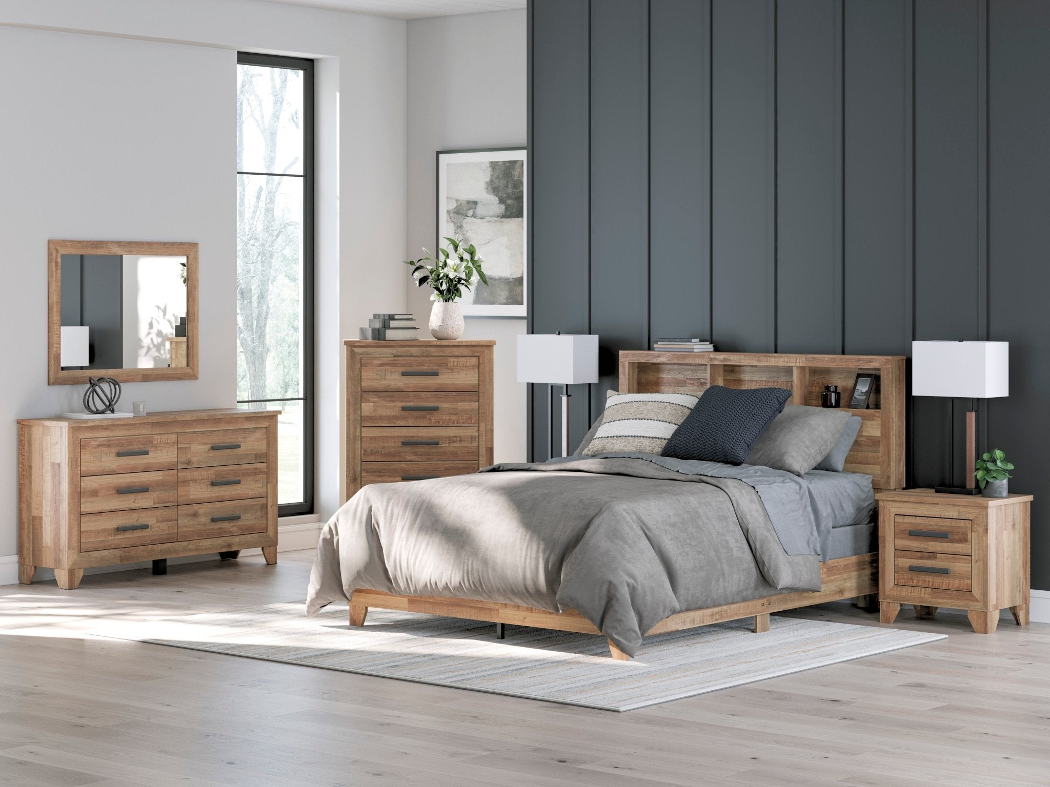 Finaria Twin Panel Bed|B4802-TwinBed