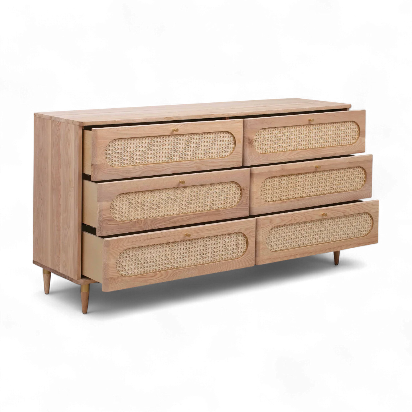 Frost  Cane 6 Drawer Dresser