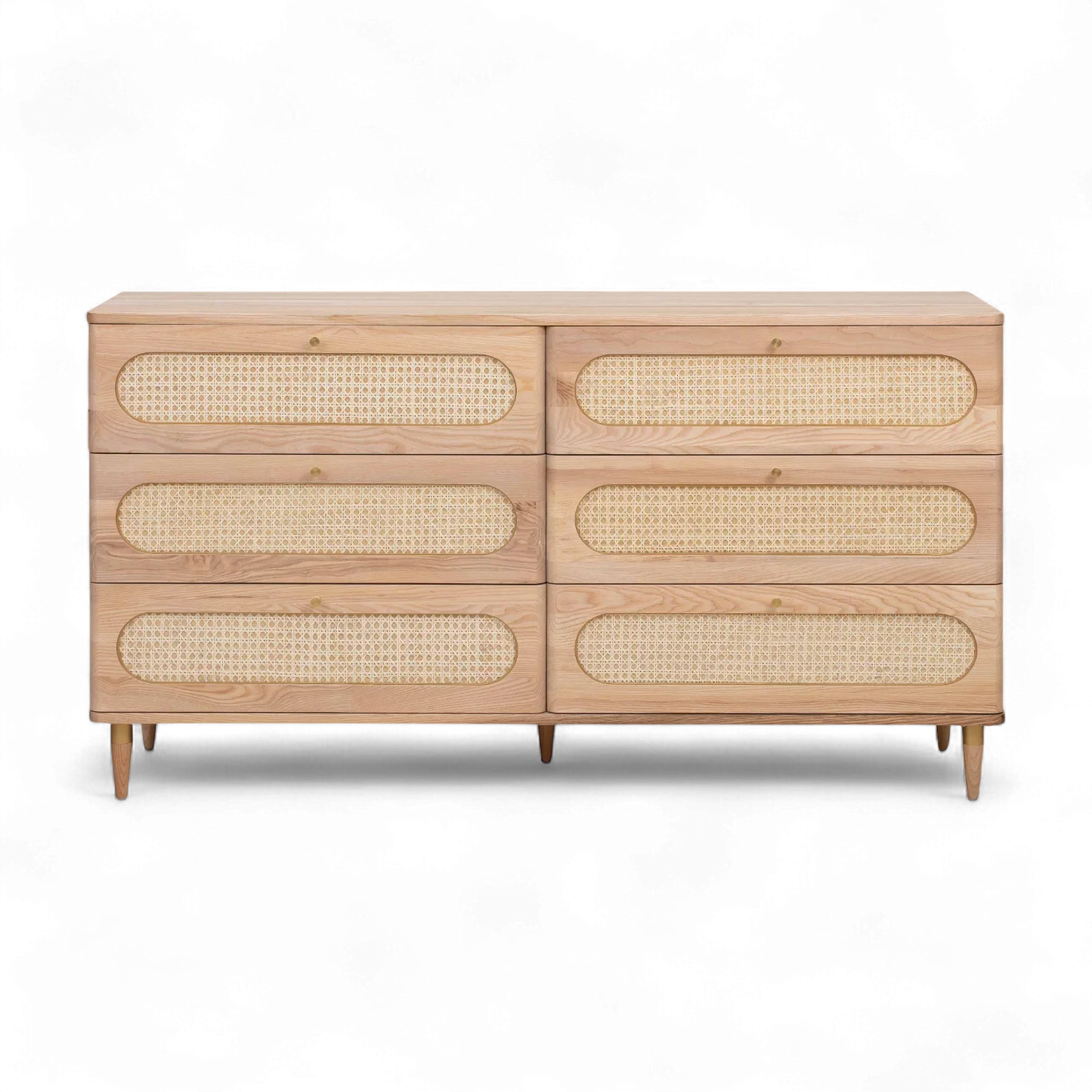 Frost  Cane 6 Drawer Dresser