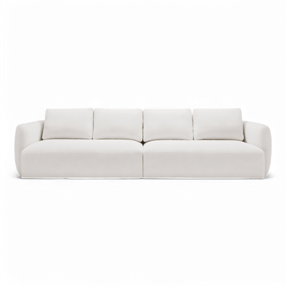 Gabriele 4 Seater Sofa White Boucle