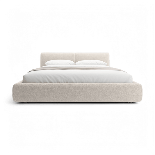 Gabriele Bed White Boucle