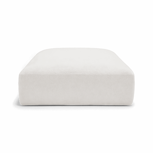 Gabriele Ottoman White Boucle