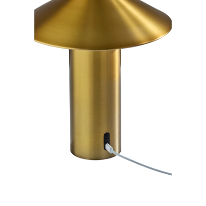 Tiller Brass Cordless Table Lamp