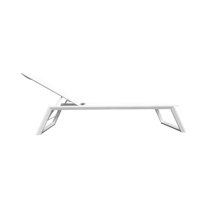 Isa Outdoor Lounger White