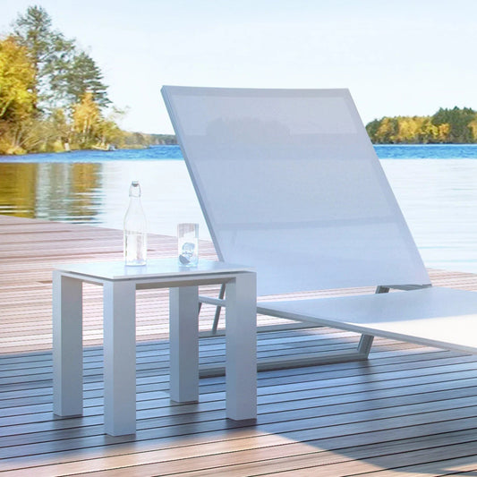 Isa Outdoor Side Table White