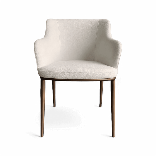 Jade Dining Chair White Boucle