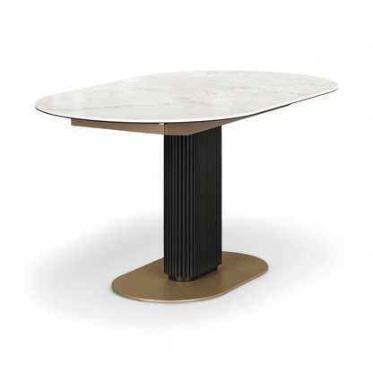 Luna Extendable Dining Table White